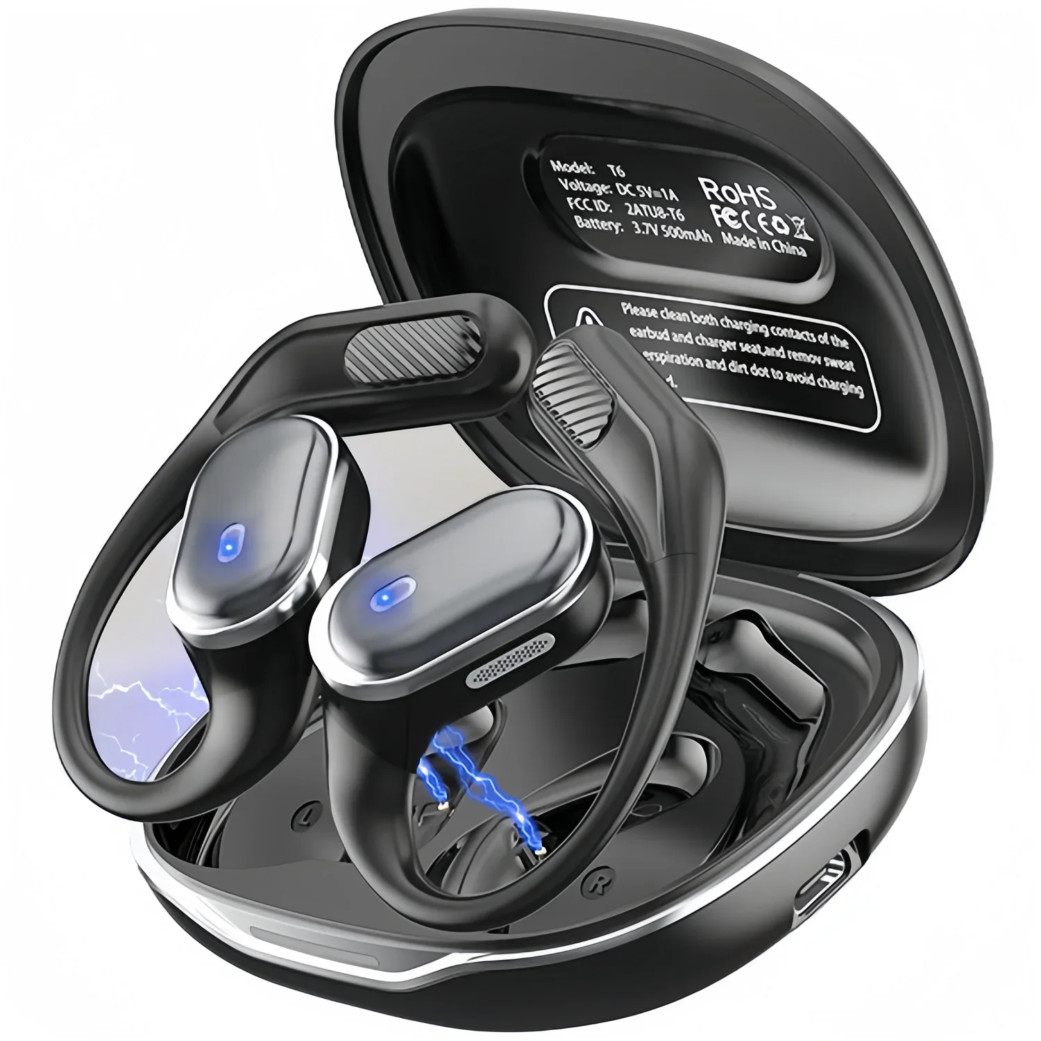 Audio Music Dj - Écouteurs Open-Ear avec Confort Stable et